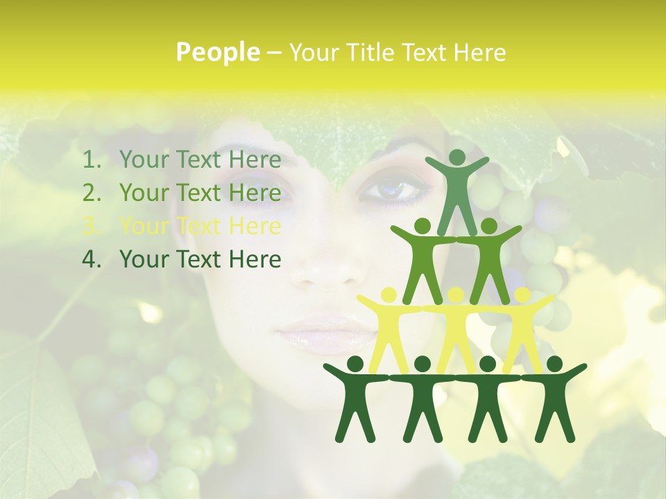 Sunlight Attractive Person PowerPoint Template