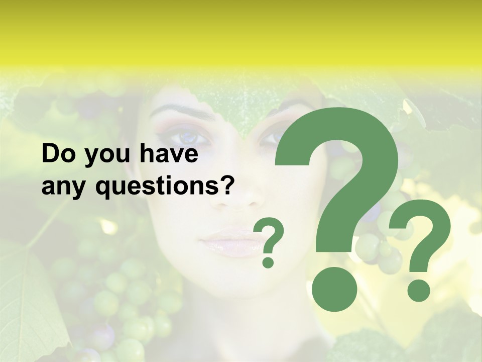 Sunlight Attractive Person PowerPoint Template