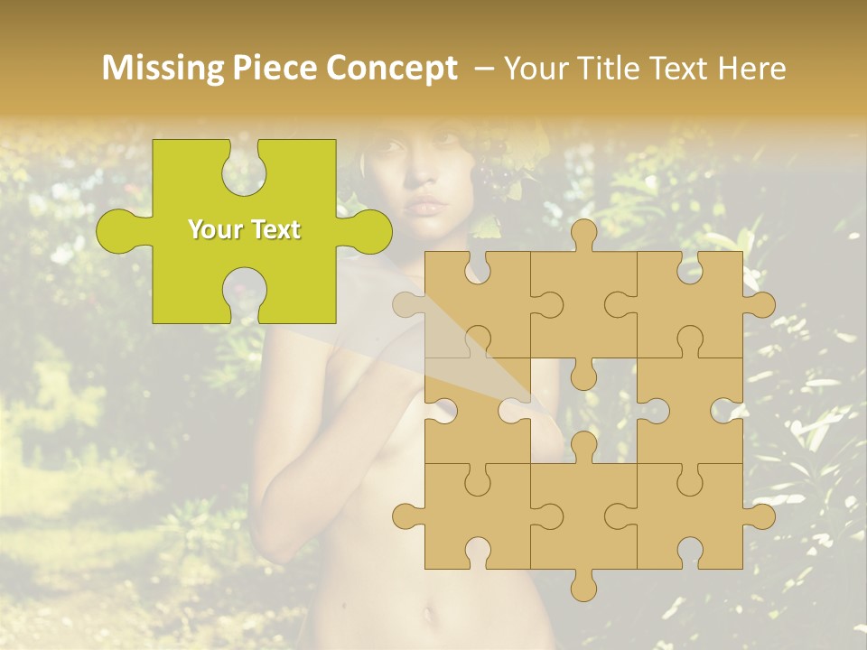 Lady Looking Wine PowerPoint Template