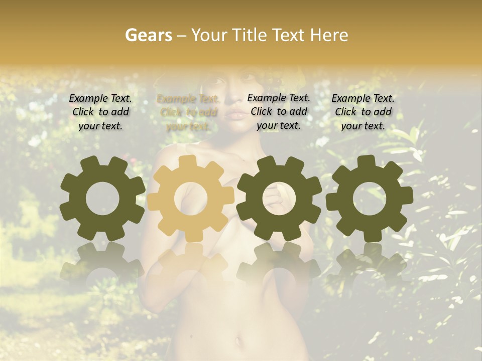 Lady Looking Wine PowerPoint Template