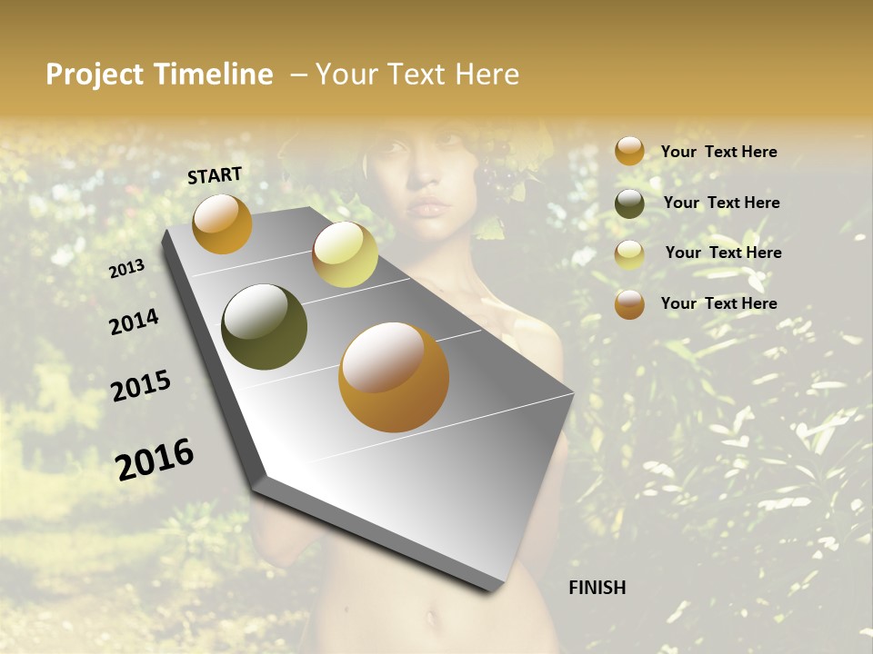 Lady Looking Wine PowerPoint Template