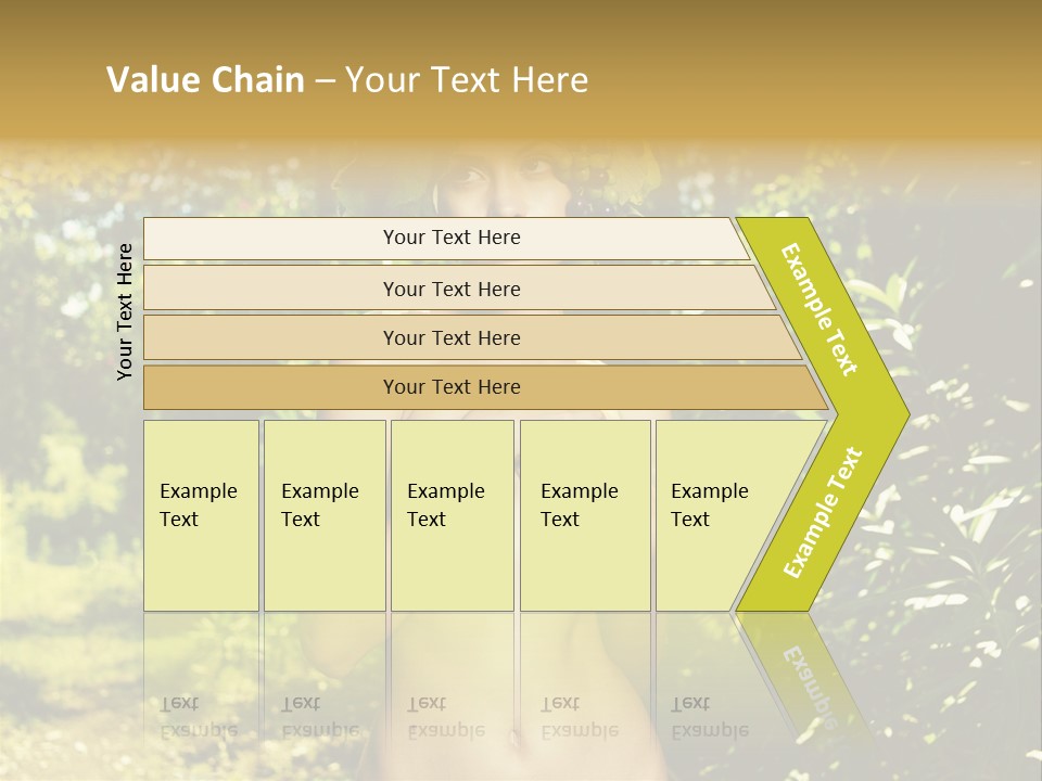 Lady Looking Wine PowerPoint Template