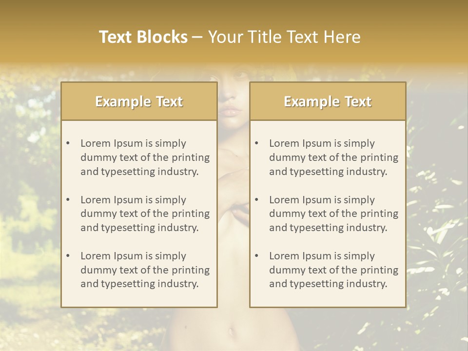 Lady Looking Wine PowerPoint Template