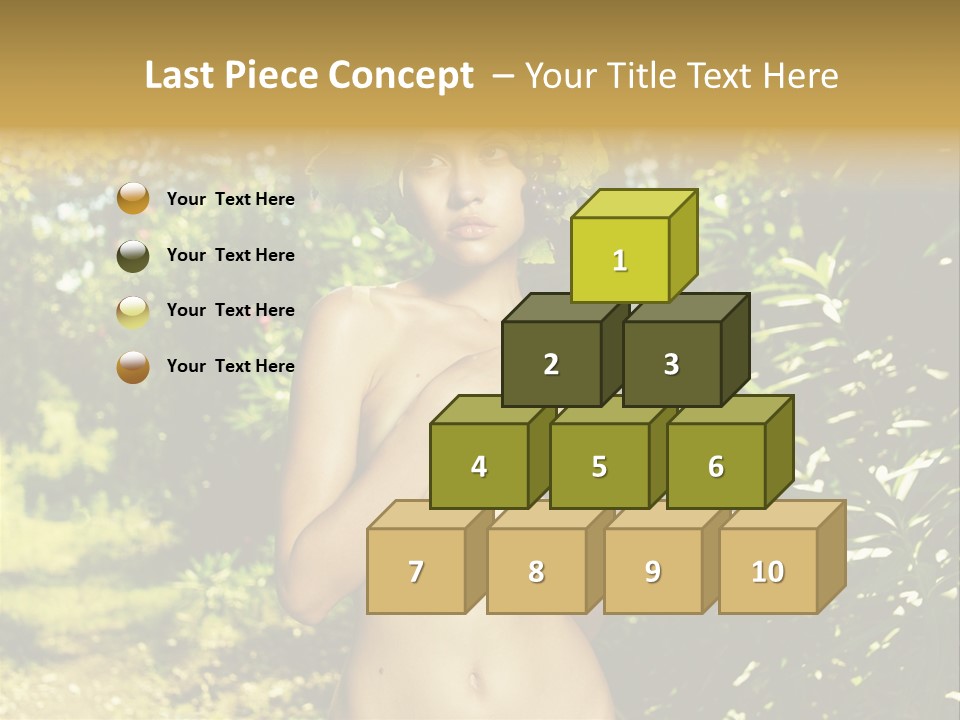 Lady Looking Wine PowerPoint Template