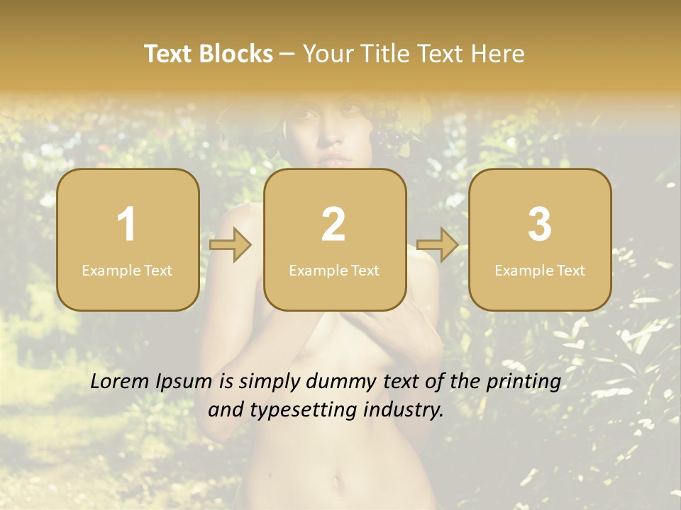 Lady Looking Wine PowerPoint Template