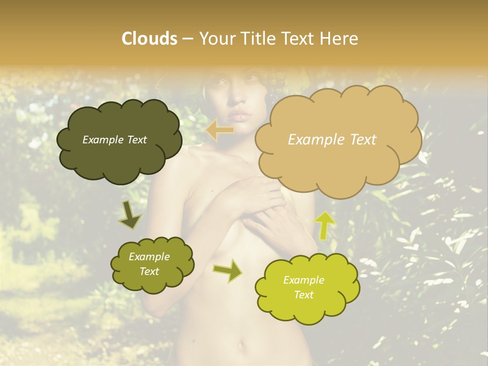 Lady Looking Wine PowerPoint Template