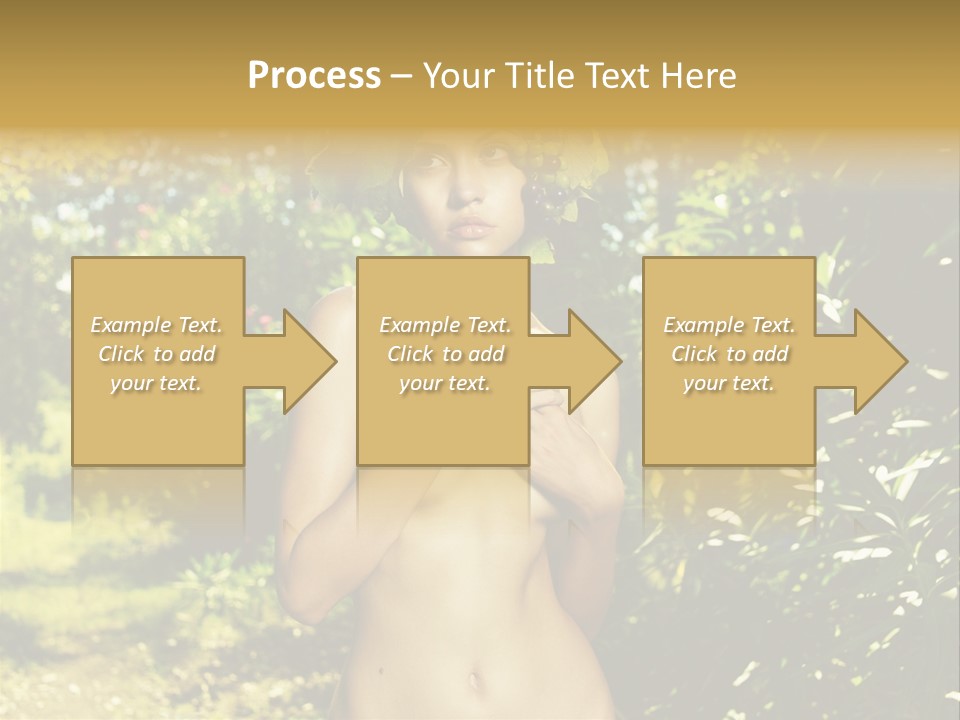 Lady Looking Wine PowerPoint Template