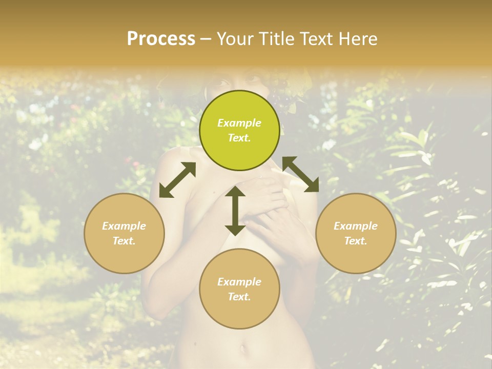 Lady Looking Wine PowerPoint Template