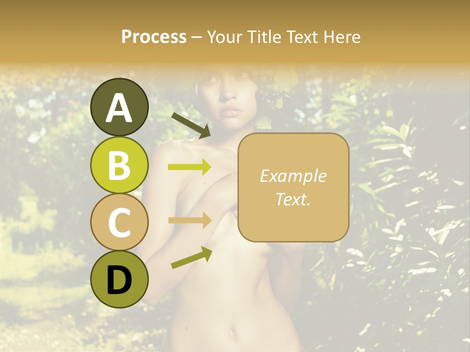 Lady Looking Wine PowerPoint Template