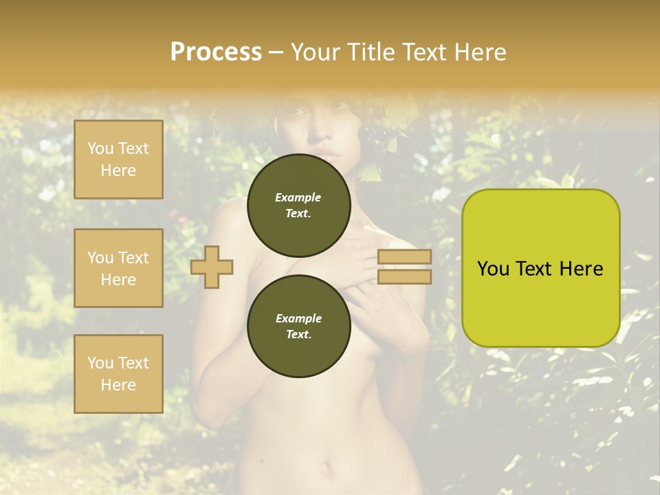 Lady Looking Wine PowerPoint Template