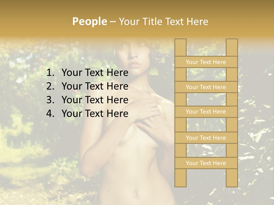 Lady Looking Wine PowerPoint Template