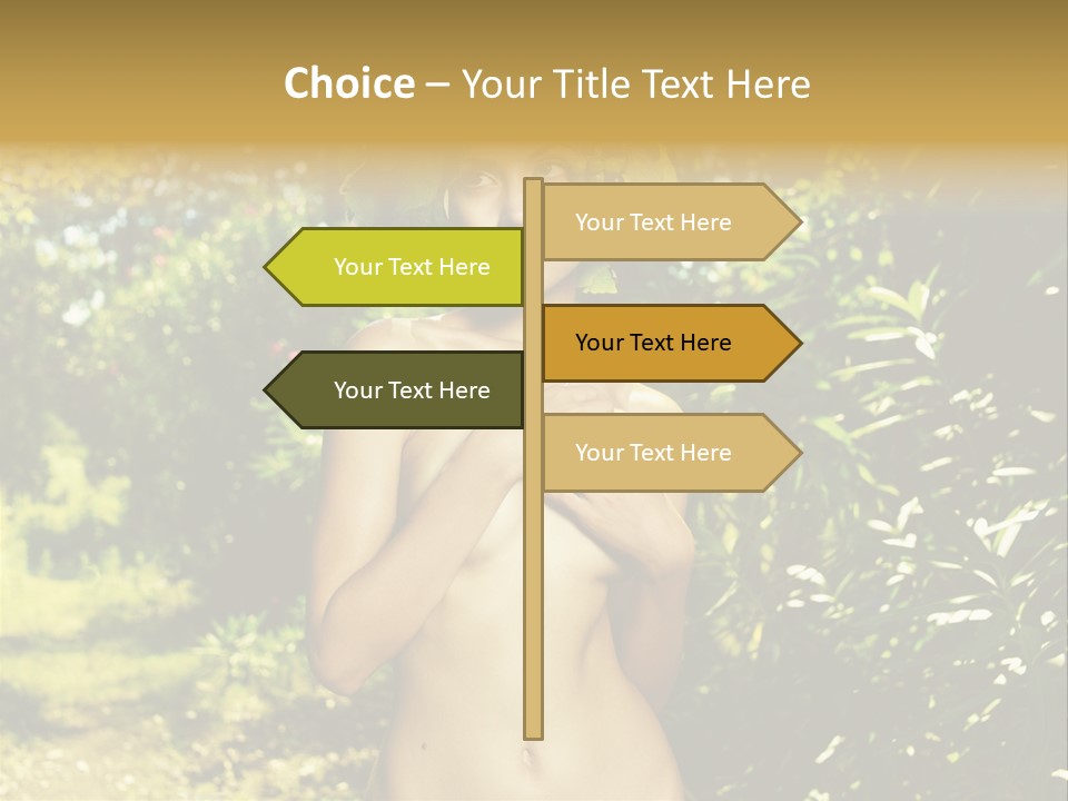 Lady Looking Wine PowerPoint Template