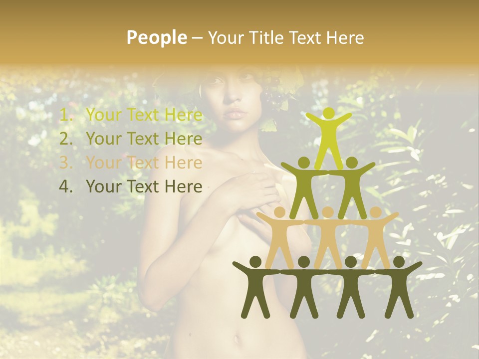 Lady Looking Wine PowerPoint Template