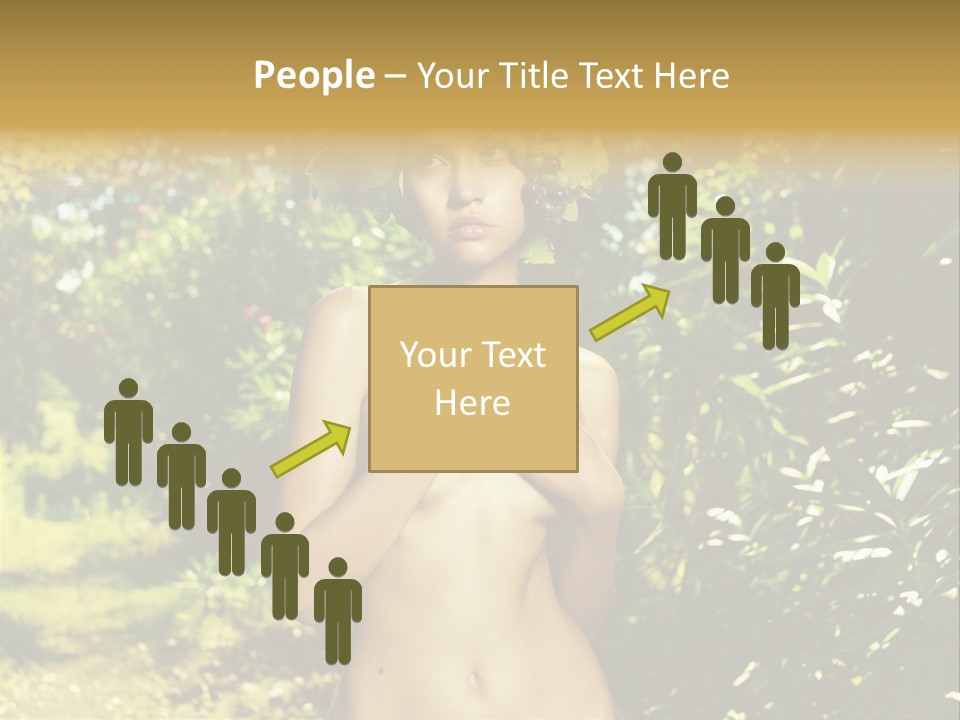 Lady Looking Wine PowerPoint Template