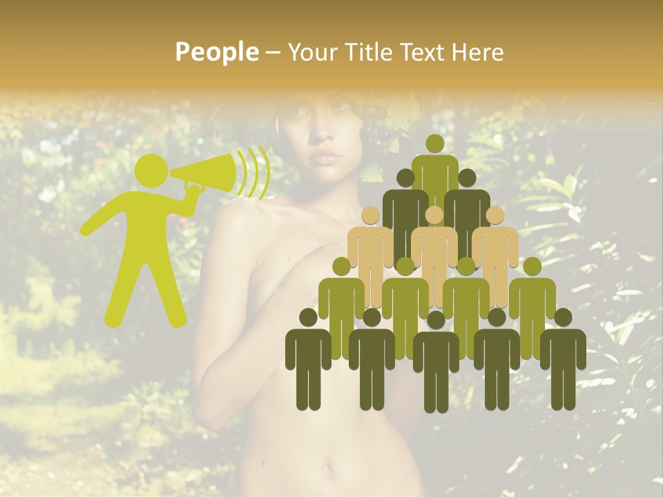 Lady Looking Wine PowerPoint Template