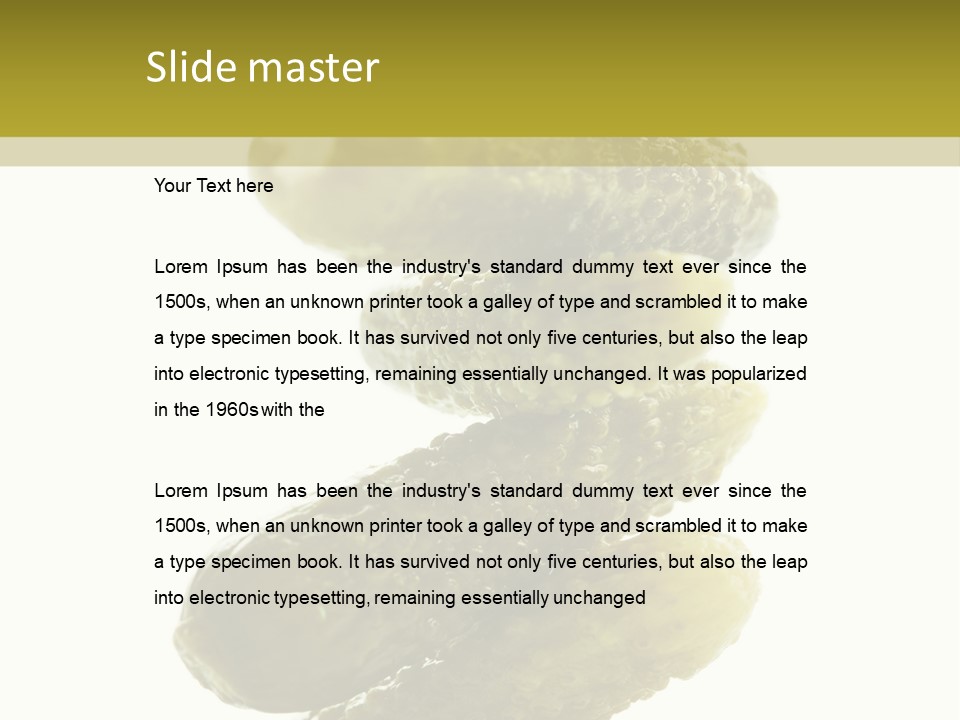 Groceries Salty Organic PowerPoint Template