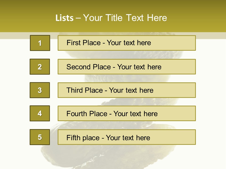Groceries Salty Organic PowerPoint Template