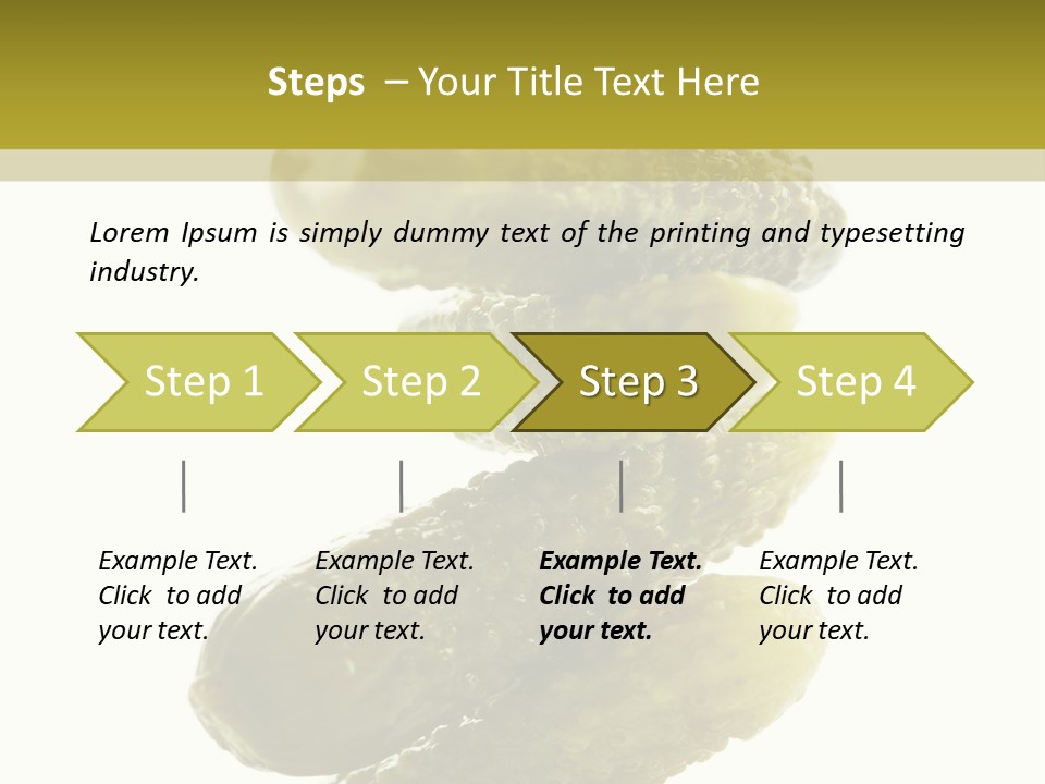 Groceries Salty Organic PowerPoint Template