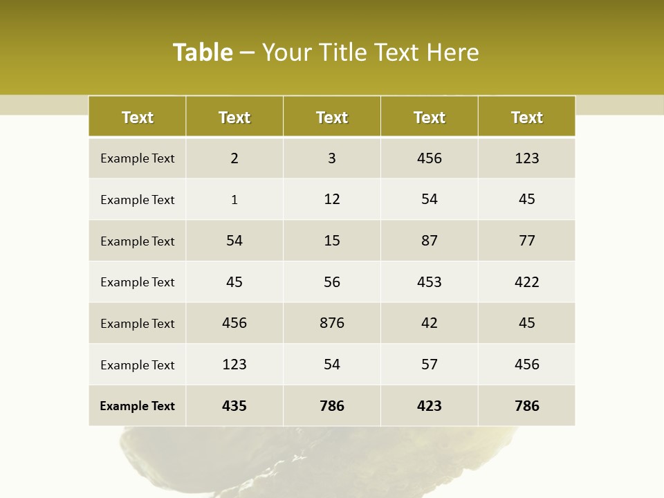 Groceries Salty Organic PowerPoint Template