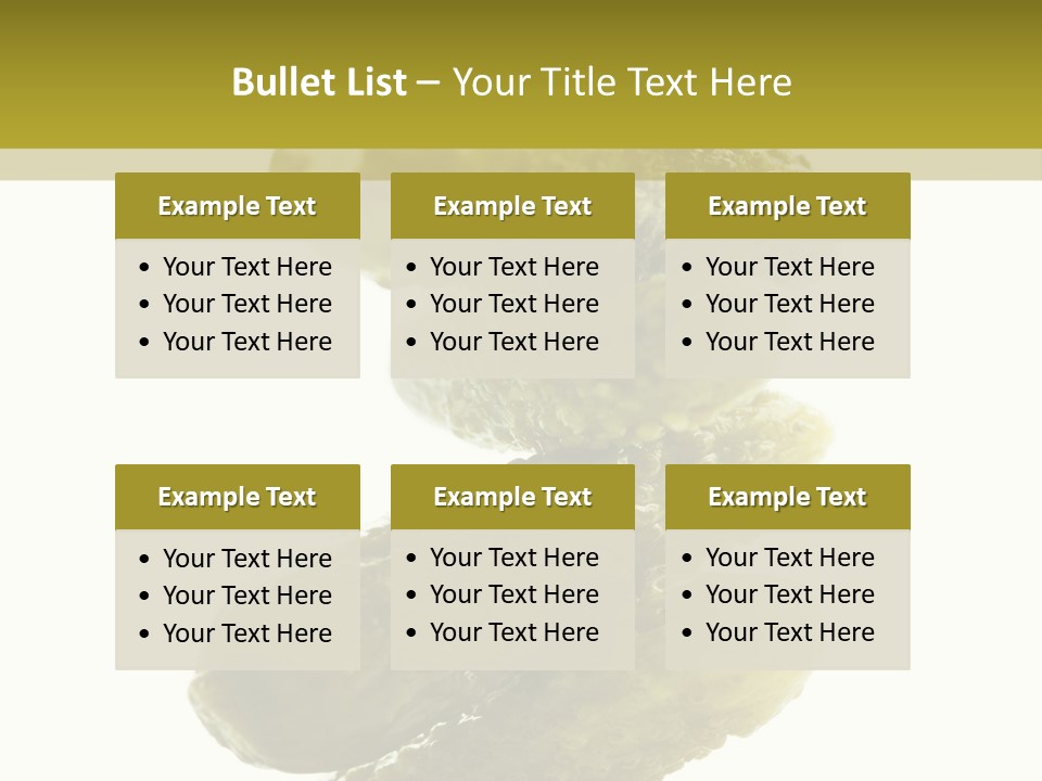 Groceries Salty Organic PowerPoint Template