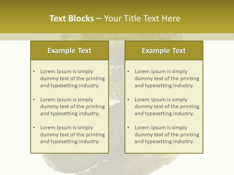 Groceries Salty Organic PowerPoint Template