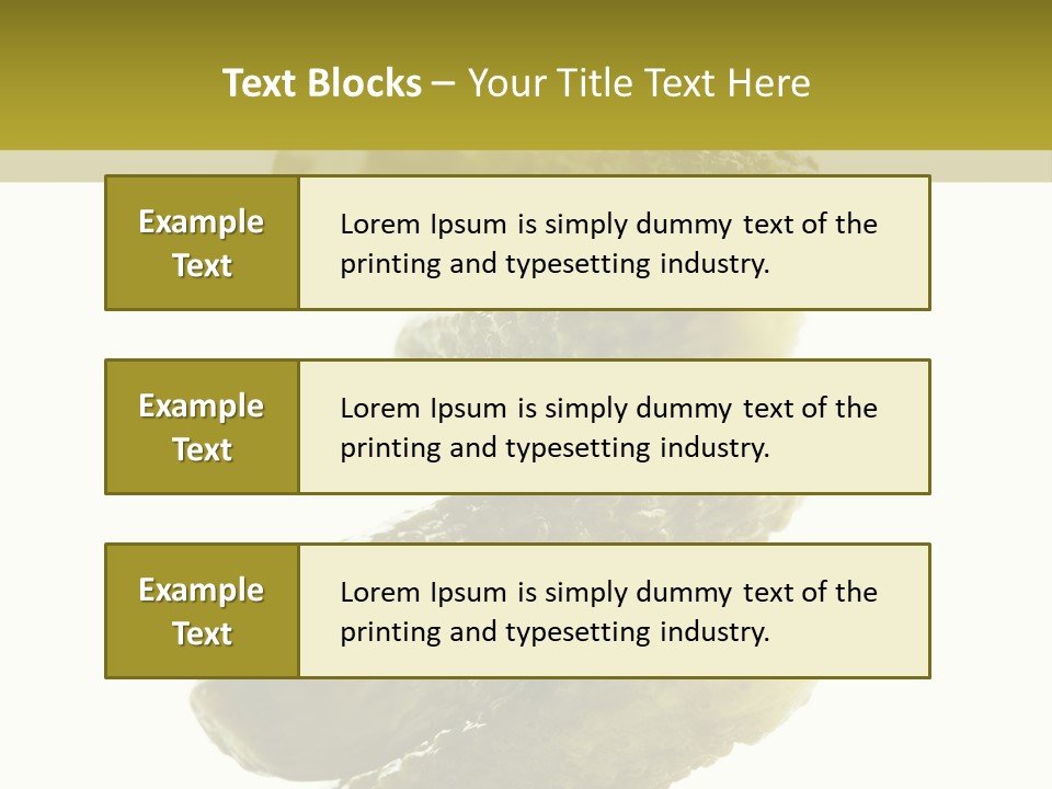Groceries Salty Organic PowerPoint Template