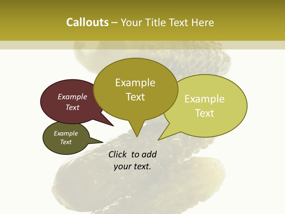 Groceries Salty Organic PowerPoint Template