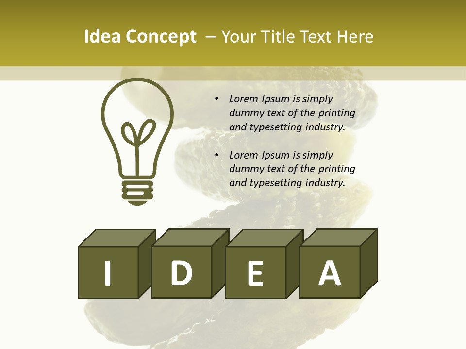 Groceries Salty Organic PowerPoint Template