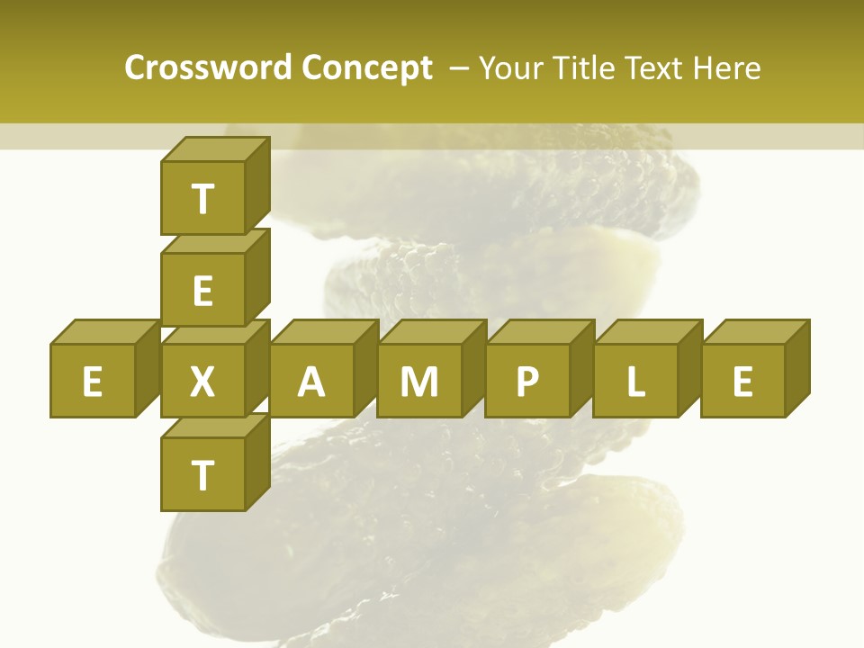 Groceries Salty Organic PowerPoint Template