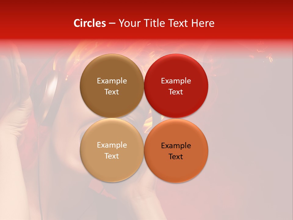 Portrait Person Flame PowerPoint Template