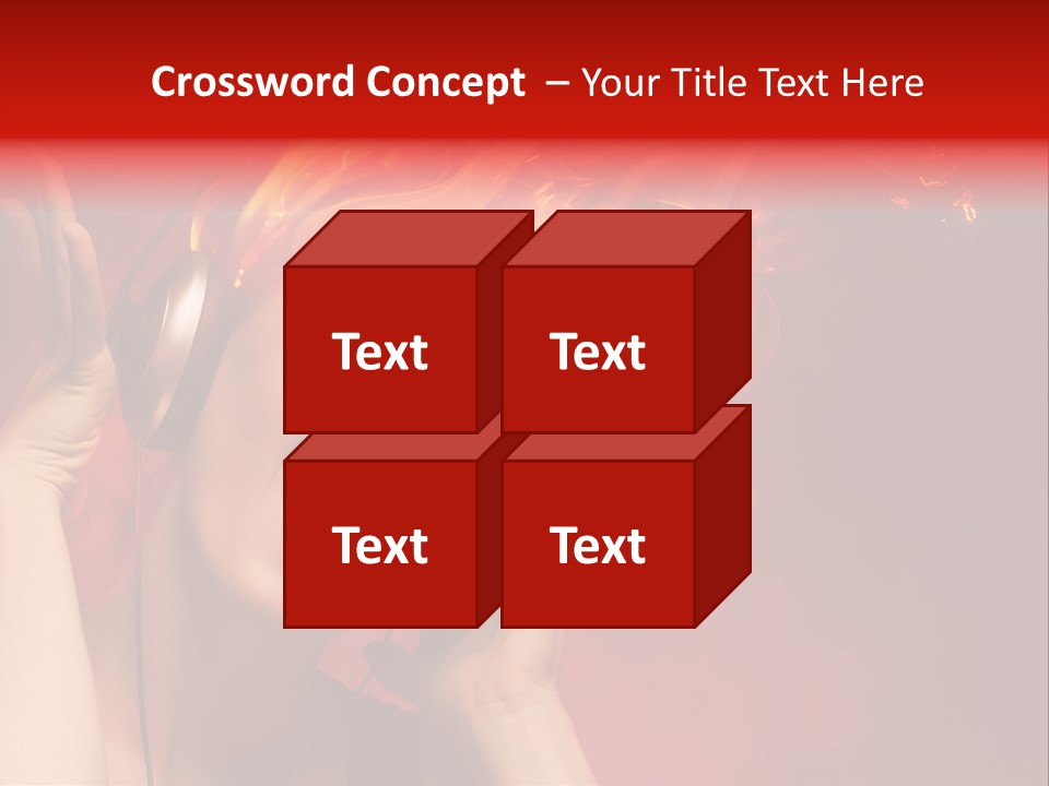 Portrait Person Flame PowerPoint Template