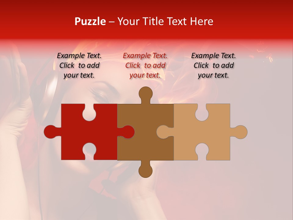 Portrait Person Flame PowerPoint Template