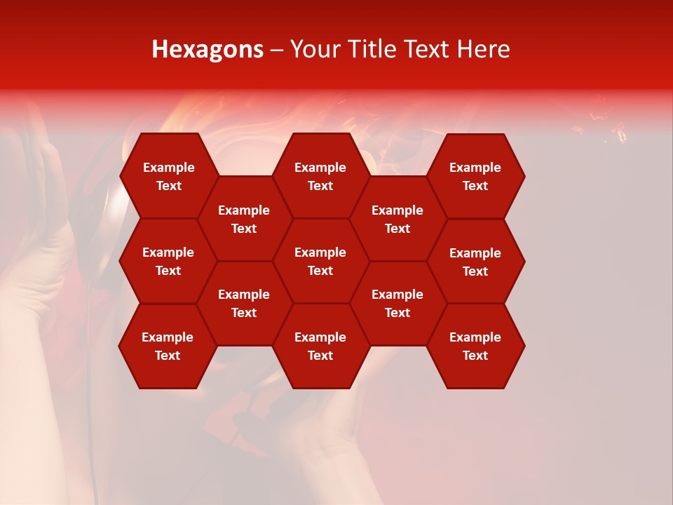 Portrait Person Flame PowerPoint Template