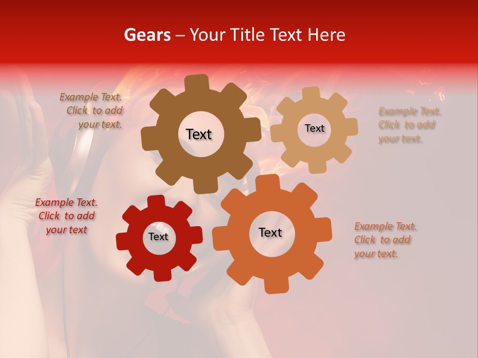 Portrait Person Flame PowerPoint Template