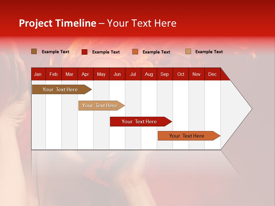 Portrait Person Flame PowerPoint Template