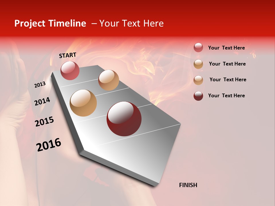 Portrait Person Flame PowerPoint Template