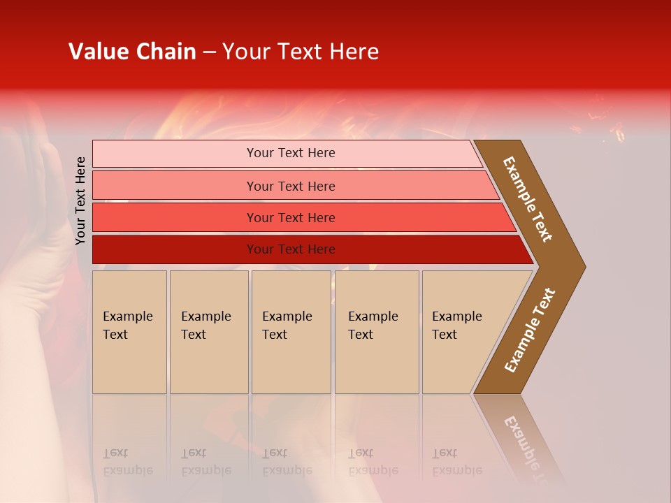 Portrait Person Flame PowerPoint Template