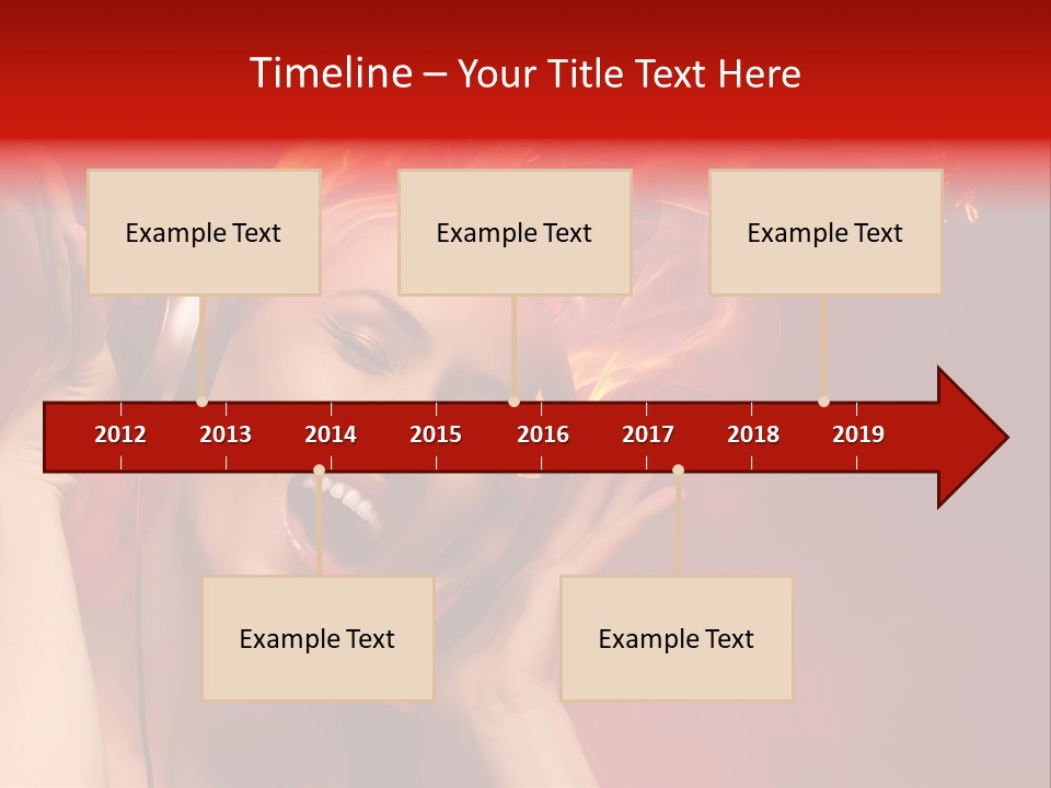 Portrait Person Flame PowerPoint Template