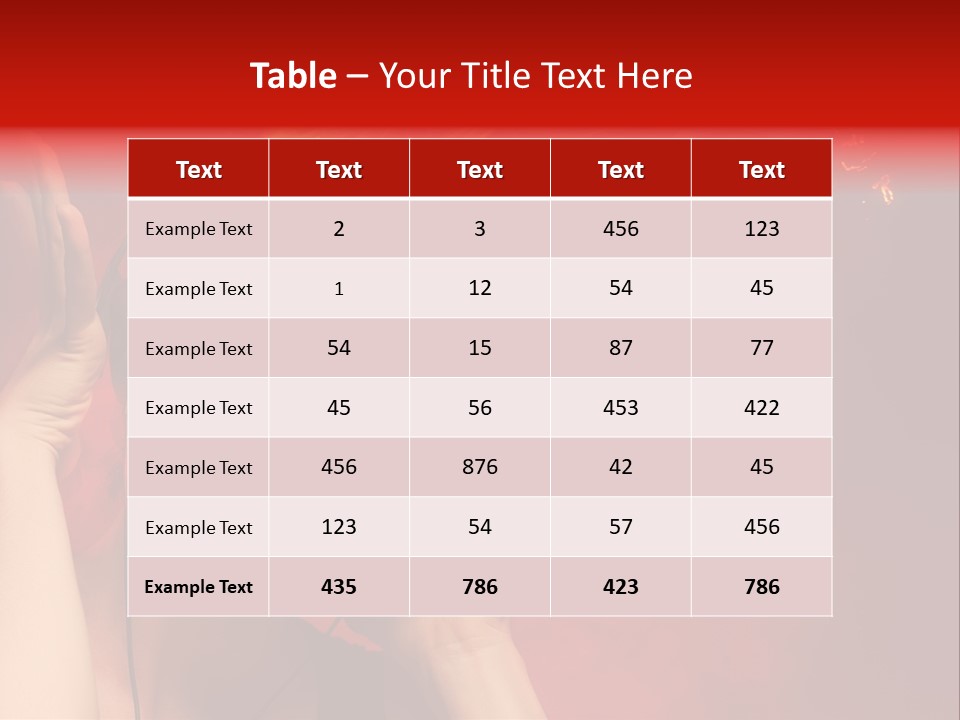 Portrait Person Flame PowerPoint Template