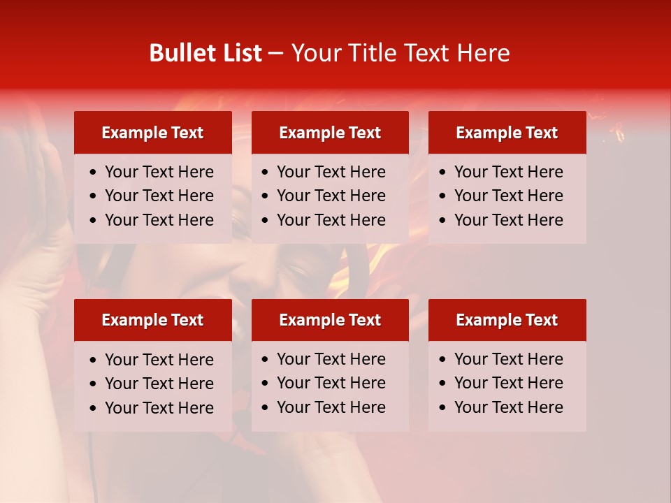 Portrait Person Flame PowerPoint Template