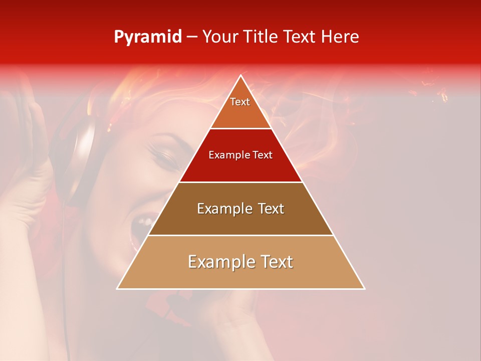 Portrait Person Flame PowerPoint Template