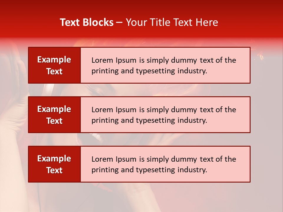 Portrait Person Flame PowerPoint Template
