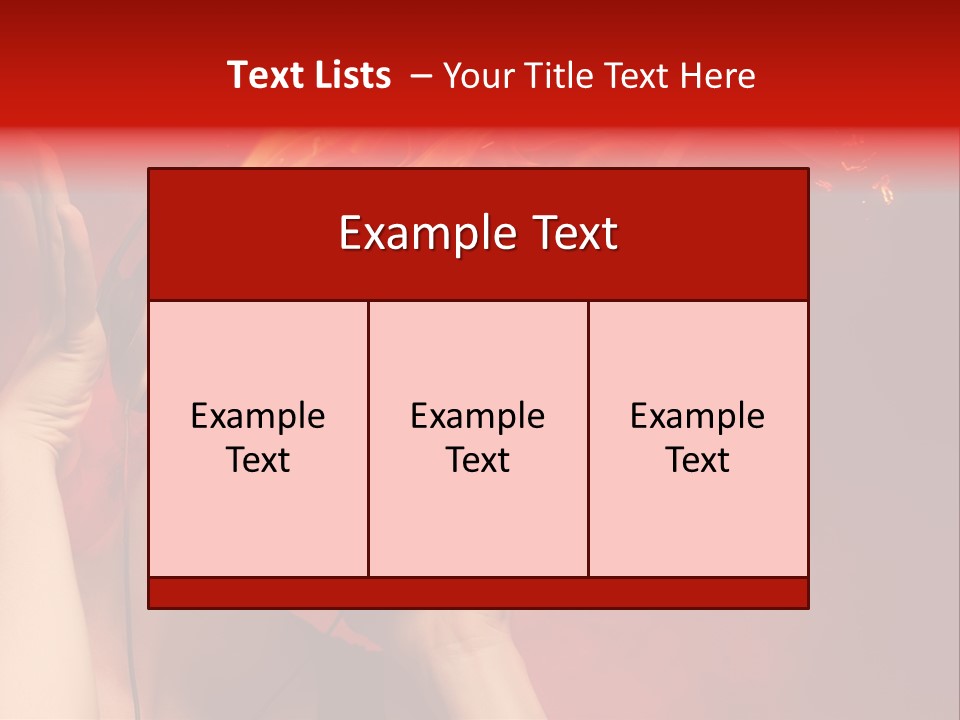 Portrait Person Flame PowerPoint Template