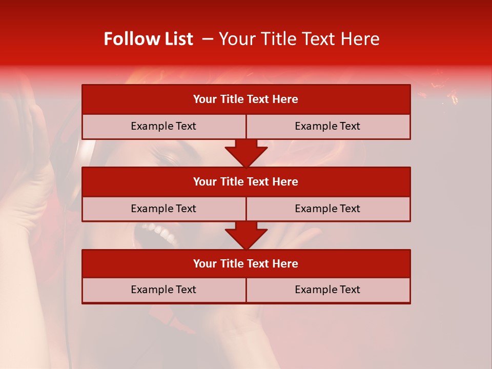 Portrait Person Flame PowerPoint Template