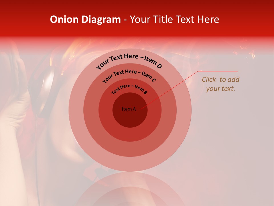 Portrait Person Flame PowerPoint Template