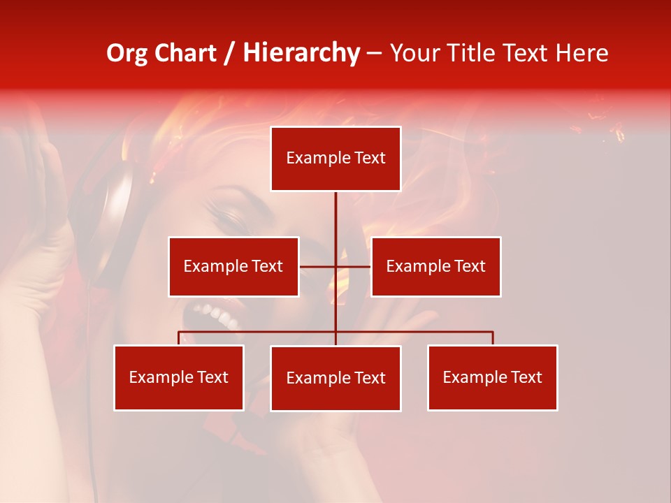 Portrait Person Flame PowerPoint Template