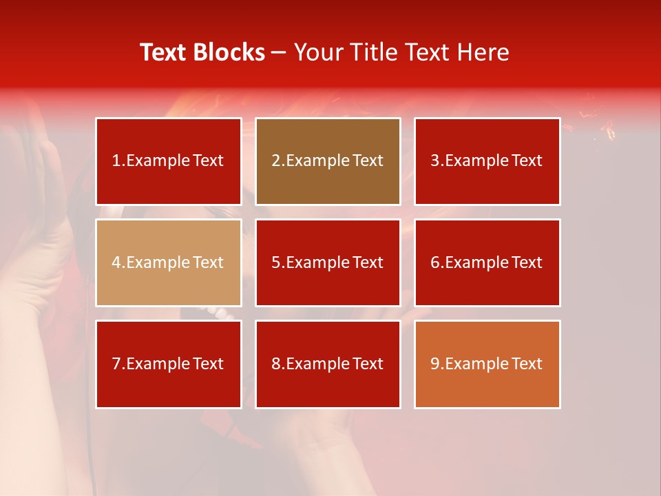 Portrait Person Flame PowerPoint Template