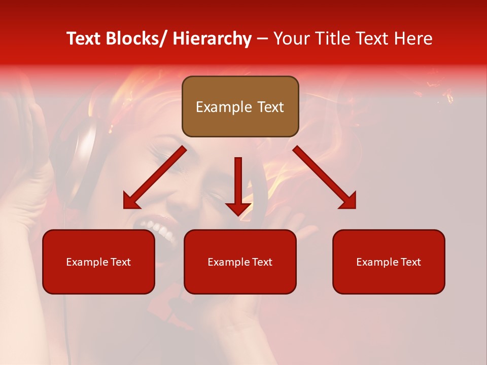 Portrait Person Flame PowerPoint Template