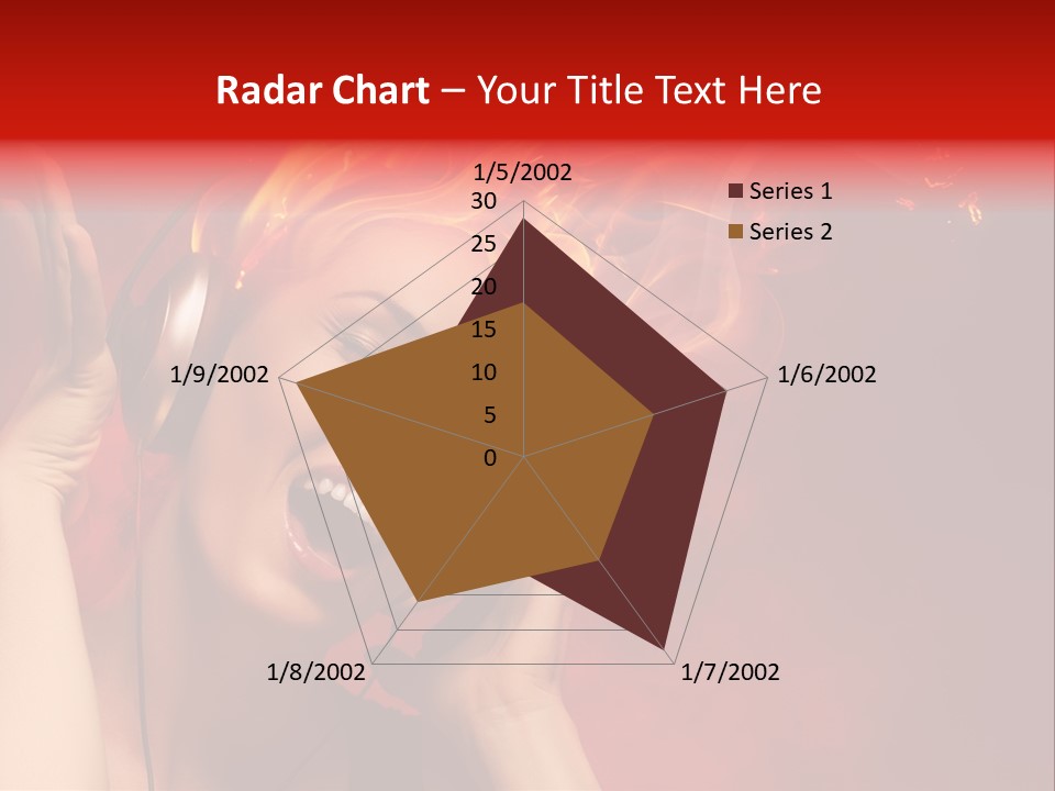 Portrait Person Flame PowerPoint Template