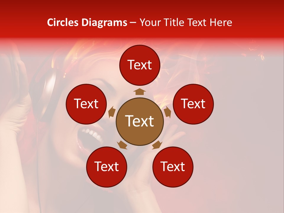 Portrait Person Flame PowerPoint Template